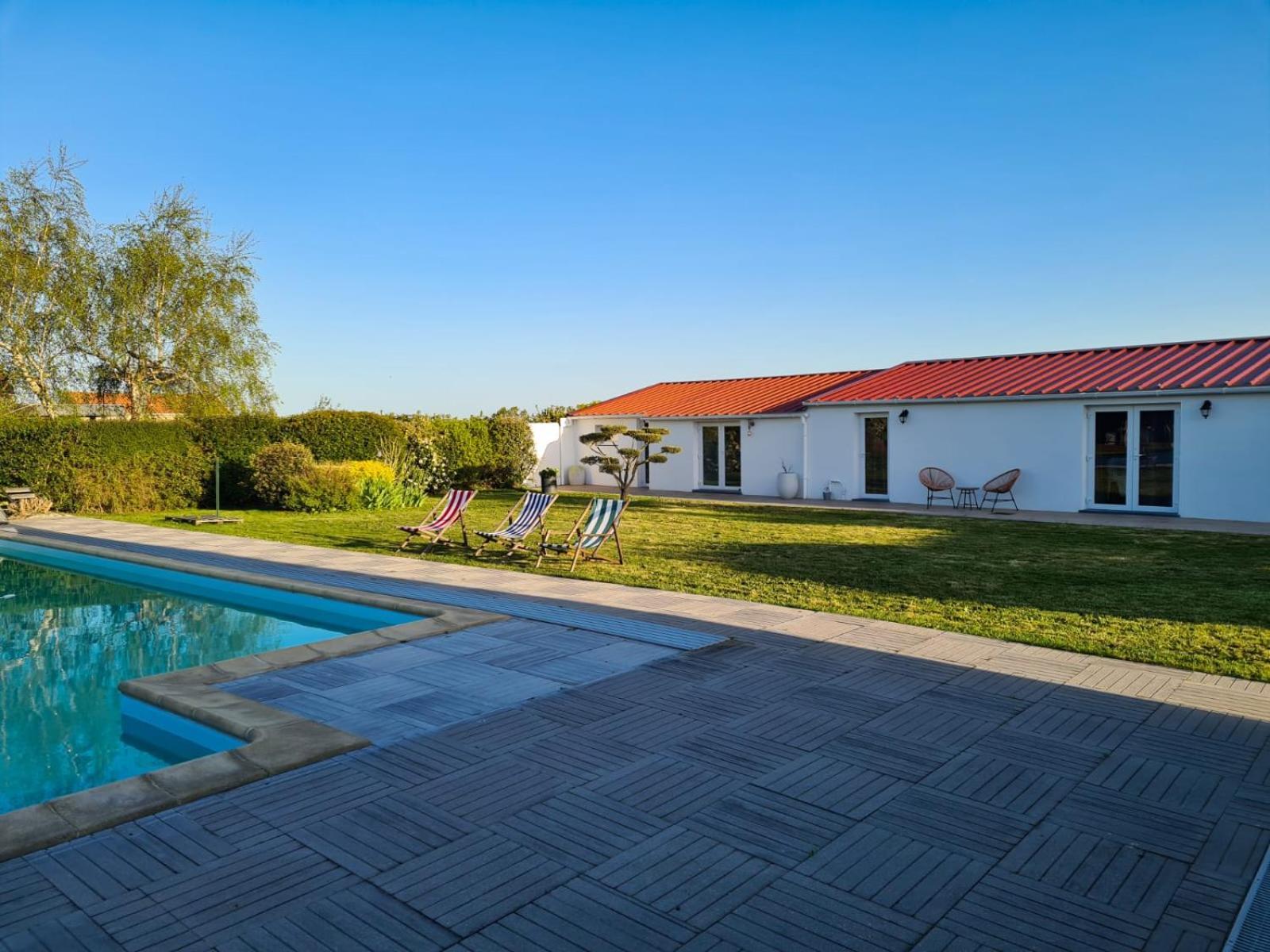Ty Grain De Sel : Logement Privatif Avec Piscine, Jardin Et Patio Chauvé Exteriör bild